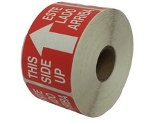2×3 Este Lado Arriba / This Side Up Labels Spanish Fragile 9 RLS of 300 EA