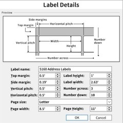 1″ x 2-5/8″ Address Labels, 900 Labels, White Matte Paper, Laser Inkjet