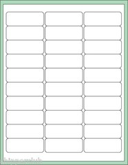 18000 stickers / 600 sheets Amazon FBA Fulfillment Sticky Labels 1″ x 2-5/8″