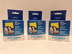 Lot Of 3 DYMO Labels 30327 9/16 X 3 7/16 130 Each New In Box Read Desc See Pics