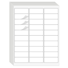 1 x 2 5/8 60000 Labels Address Blank Laser Ink Jet Mailing Adhesive 2.625″ x 1″