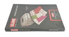 ULINE Premium Laser Labels S-5042, 2 5/ x 1″ White, 30 Labels/Sheet 3000 Labels