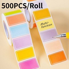500PCS Roll Color Label Sticker Self Adhesive Index File Classification Paper