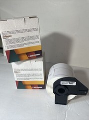 Betckey Premium Labels DK-11202 White Paper 2.3/7”x4” / 300 Per Roll 2 Packs
