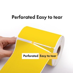 ZEBRA 2.25×1.25 COLOR Labels – 6 Rolls – YELLOW RED GREEN BLUE ORANGE WHITE