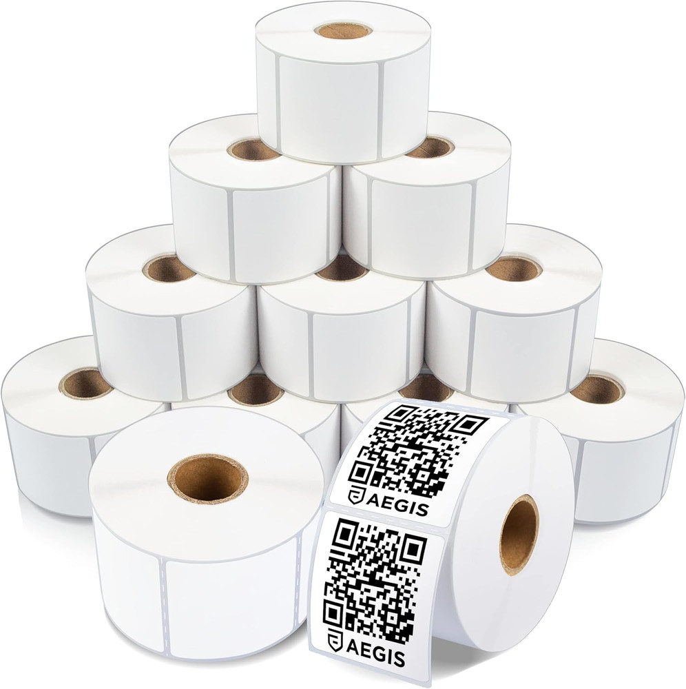 – 2″ X 2″ Square Direct Thermal Printer Labels (8400 Count, 12 Rolls) – QR Code
