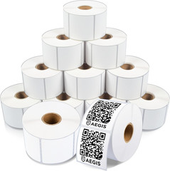 – 2″ X 2″ Square Direct Thermal Printer Labels (8400 Count, 12 Rolls) – QR Code