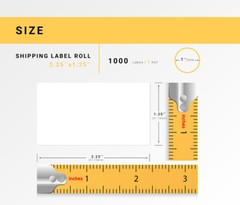 ZEBRA 2.25×1.25 (2-1/4″ x 1-1/4″) REMOVABLE Thermal Labels – (15) Rolls of 1000
