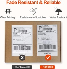 Multicolor Fanfold 4”x 6” Thermal Shipping Labels – 500 Count for E-commerce Use