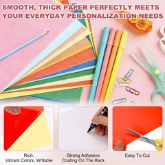 Printable Sticker Paper 25 Sheets 8″x12″ A4 Self Adhesive Fluorescent Red