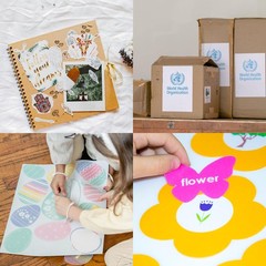 30 Sheets 8.5×11 Inch Full Sheet Label Sticker Paper Printable White Paper
