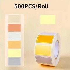 500PCS Roll Color Label Sticker Self Adhesive Index File Classification Paper