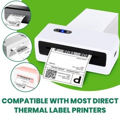 4×6 Direct Thermal Labels Fan-Fold 500Labels Top-Coated, BPA/BPS , Waterproof…