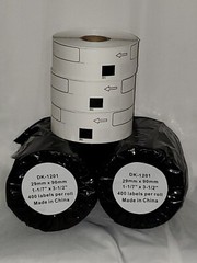 Address Labels 9 Rolls COLORWING Compatible 1.1 x 3.5″ Brother DK-1201 Die-Cut.