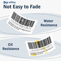 4 Rolls Fit Zebra & Rollo Printers 2.25″x 1.25″ Direct Thermal Labels 1000/Roll