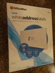 BRAND NEW! OFFICEMAX OM99058 1-1/3″ x 4″ LASER WHITE ADDRESS LABELS ~