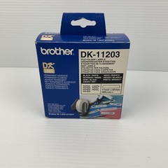 Genuine Brother DK-11203 Black On White Label Roll 17mm X 87mm New