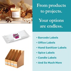 White Sticker Labels – 2″ x 1.5″ – Laser/Inkjet Compatible – (18 per Sheet), …