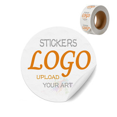 500-10000 Pack Personalised Printed Custom Stickers Labels for Business Private