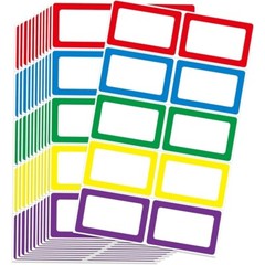 200 Name Tag Stickers Self Adhesive Labels Office School Meetings Parties New
