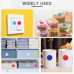 3500pcs 3/4in Colored Dot Stickers Round Labels 7 Colors Office Classroom School