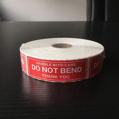 1X3 Inches Handle with Care – Do Not Bend – Thank You Self Adhesive Shipping War