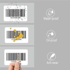 3×2 inch Direct Thermal Labels for Barcodes, Address, Compatible with Rollo L…