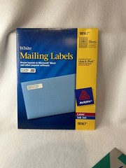 Avery White Address Labels #8162- #18167 – #5260 or #30610 Original Packet