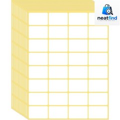 480 Pcs White Blank Labels Self Adhesive Library Book Spine Labels 1″ x 1.5″ …