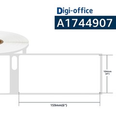 8 Rolls 4X6 Direct Thermal 220 L/R Shipping Labels Fits Dymo 4XL 1744907 4″X6″