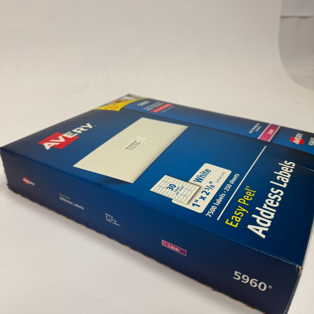 Lot – Avery Easy Peel Address Label – White (5960) Box of 250 + Bonus Box of 165
