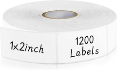 Removable Waterproof Freezer Labels, 1200 Pack for Food Storage (1″ x 2″)