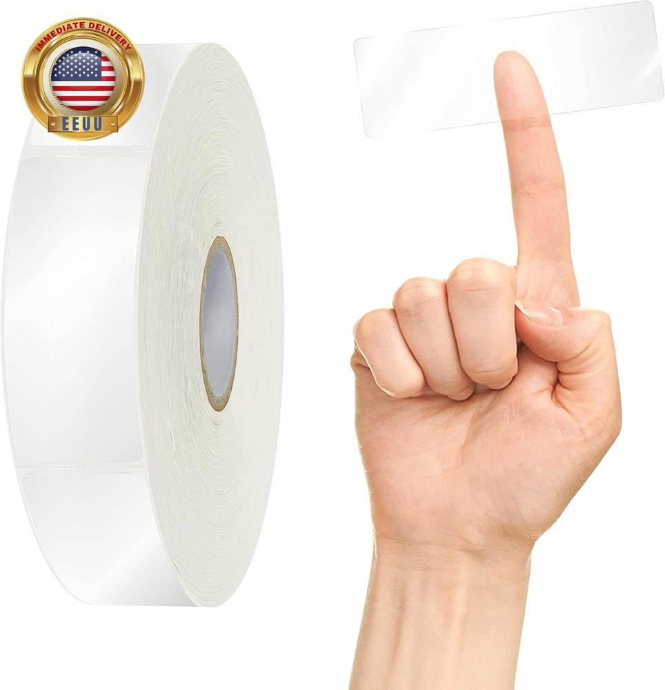 500 PCS Label Protectors, Transparent Waterproof Clear Wafer Seal Stickers for P