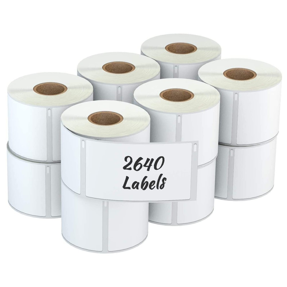 12 Rolls 2-1/8″ x 4″(54mm x 101mm) Direct Thermal Labels Compatible with DYMO…