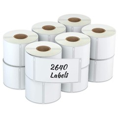 12 Rolls 2-1/8″ x 4″(54mm x 101mm) Direct Thermal Labels Compatible with DYMO…