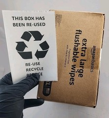 Lot of 50 Ebay Seller Large 4″ x 6″ Re-Use Recycle Reduce Cover-up Sticker Label