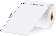 Zebra 2844 Direct Thermal Labels – 6 Rolls, 2700 Labels