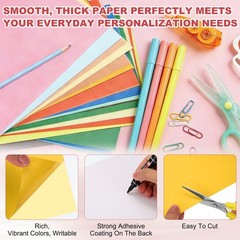 Printable Sticker Paper 50 Sheets 8″x12″ A4 Self Adhesive Dark Yellow