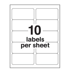 2″ x 4″ Shipping Address Labels for Laser Ink Jet Adhesive 10 UP 100-4000 Sheets