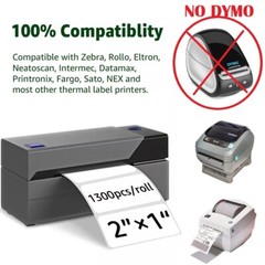 2″ x 1″ Direct Thermal Barcode SKU UPC Labels for Amazon FBA 1300/roll