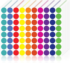 4000 Pcs Color Dot Stickers – 3/4″ round Coded Labels for Organization in Off…