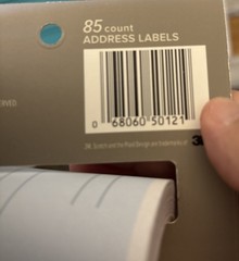 Scotch Mailing Label Roll: 3 in. x 4 in. (Blue) *85-labels