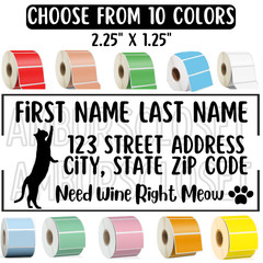 50 RETURN ADDRESS MAILING LABELS 2.25″×1.25 ENVELOPE STICKERS SCRATCH RESISTANT