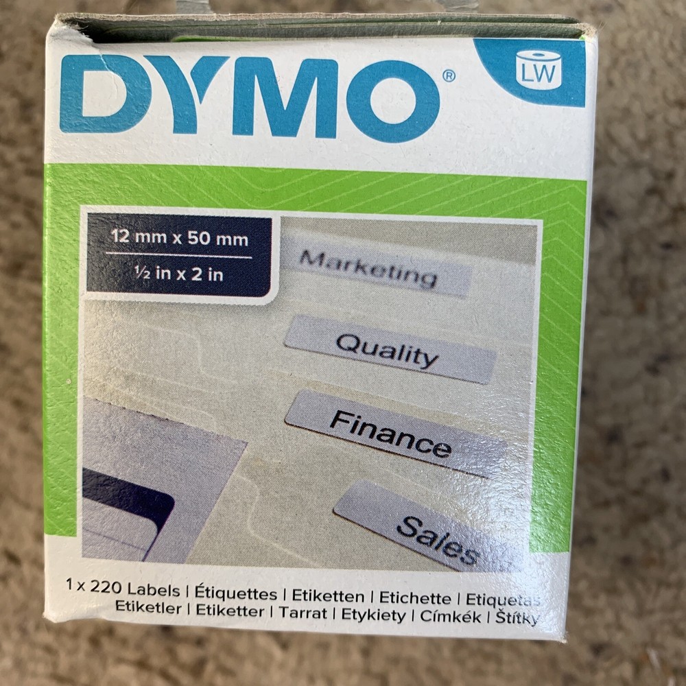 DYMO 50 x 12 mm Authentic LabelWriter Suspension File 220 Labels