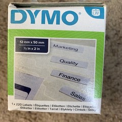 DYMO 50 x 12 mm Authentic LabelWriter Suspension File 220 Labels