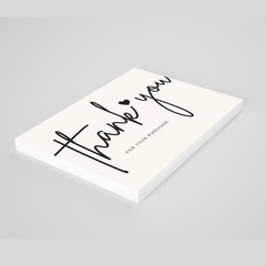 200 Thank You Cards For Small Business – Buy 1 Get 1 Free (2 Designs, 100 Each)