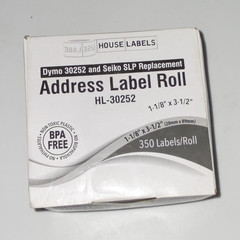 House Labels HL-30252 Address Labels 1-1/8″ x 3-1/2″ 350/Roll