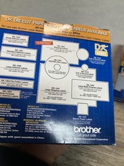 2 PACK Brother QL Label Printer DK-1201 Standard White Paper Address Labels