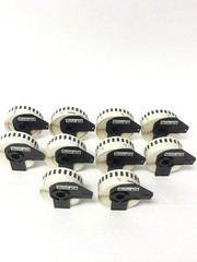 Lot Of 12 Brother DK-2214 White Paper Shipping Labels , 12MM, FREE SHIPPING