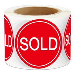 2 Inch Sold Stickers Fluorescent Red Sold Labels – Sold Point of Sale Pricing…